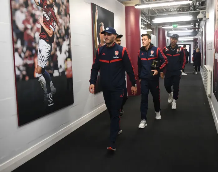 Framed Print : Arsenal's Sead Kolasinac Before West Ham United Clash (Premier League, London, 2019)