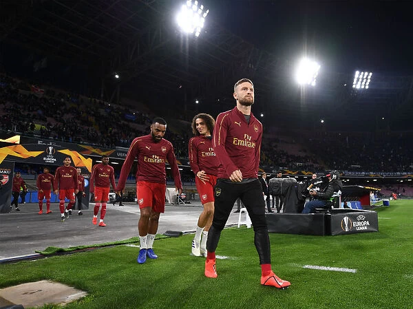 Arsenal's Shkodran Mustafi Before Napoli Clash in Europa League Quarterfinals, Naples 2019