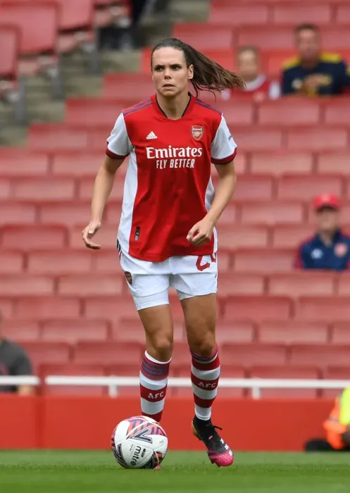 Framed Print : Arsenal's Simone Boye in Action: Arsenal Women vs. Chelsea Women - Mind Series 2021-22