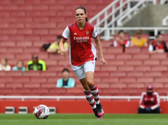 Framed Print : Arsenal's Simone Boye in Action: Arsenal Women vs. Chelsea Women - Mind Series 2021-22