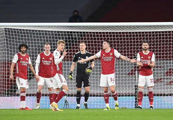Arsenal's Six: Elneny, Holding, Odegaard, Leno, Xhaka, Mari - Arsenal vs Manchester City, 2021 (Behind Closed Doors)