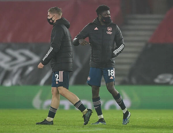 Arsenal's Smith Rowe and Partey Wear Masks After Southampton Match Amidst Pandemic Restrictions