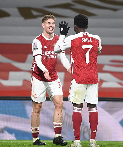 Arsenal's Smith Rowe and Saka Celebrate First Goal in FA Cup Third Round Win Over Newcastle