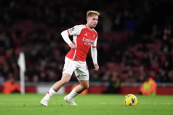 Framed Print : Arsenal's Smith Rowe Shines: Arsenal FC vs. West Ham United, Premier League 2023-24