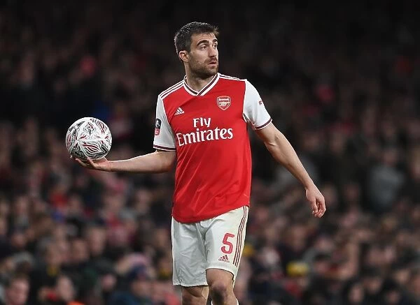 Arsenal's Sokratis Faces Off Against Leeds United in FA Cup Clash