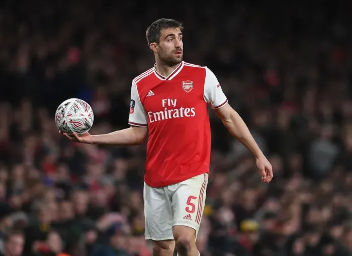 Framed Print : Arsenal's Sokratis Faces Off Against Leeds United in FA Cup Clash Framed Print : Arsenal's Sokratis Faces Off Against Leeds United in FA Cup Clash