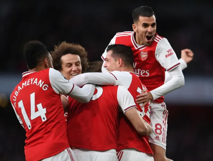Framed Print : Arsenal's Sokratis Scores First Goal as Arsenal Take on Crystal Palace in Premier League Action Framed Print : Arsenal's Sokratis Scores First Goal as Arsenal Take on Crystal Palace in Premier League Action