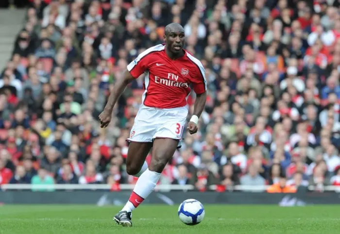 Framed Print : Arsenal's Sol Campbell Scores Game-winning Goal vs. Wolverhampton Wanderers, FA Premier League (2010)
