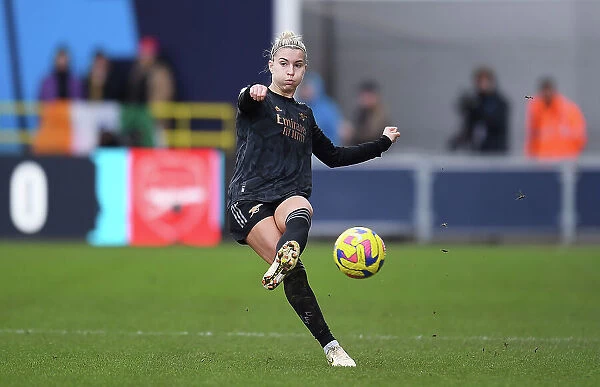 Arsenal's Steph Catley in Action against Manchester City - FA Women's Super League Clash