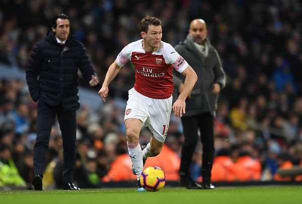 Arsenal's Stephan Lichtsteiner Goes Head-to-Head with Manchester City in Premier League Battle (2018-19)