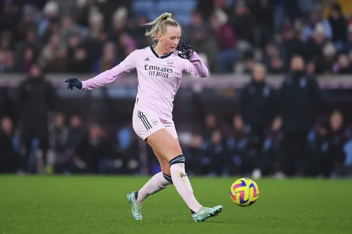Framed Print : Arsenal's Stina Blackstenius in Action during FA Women's Super League Match against Aston Villa (2022-23) Framed Print : Arsenal's Stina Blackstenius in Action during FA Women's Super League Match against Aston Villa (2022-23)