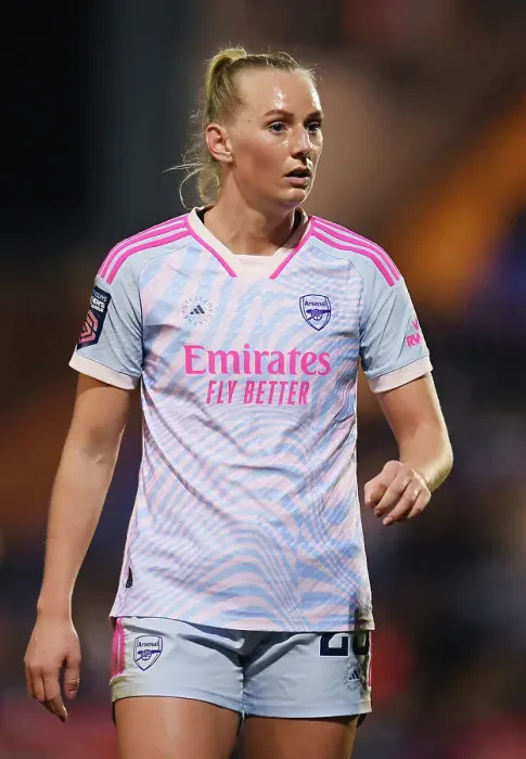 Framed Print : Arsenal's Stina Blackstenius Focuses Ahead of Liverpool FC Showdown in Women's Super League