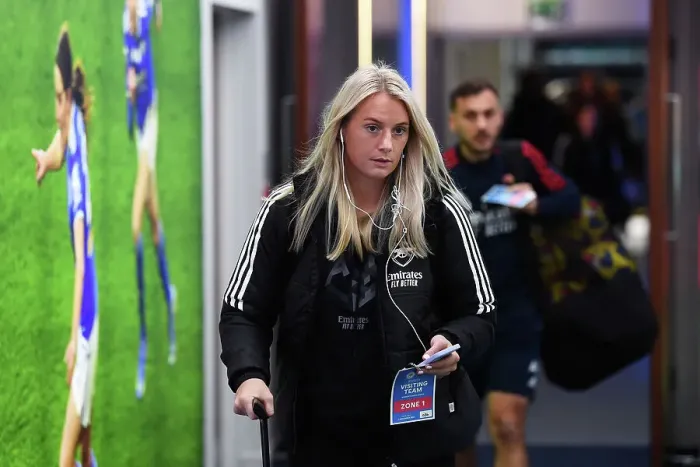 Framed Print : Arsenal's Stina Blackstenius Gears Up for Leicester City Showdown in FA Women's Super League
