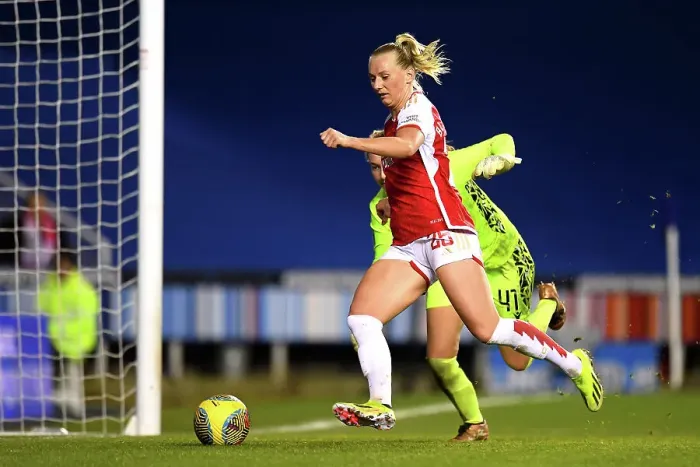 Framed Print : Arsenal's Stina Blackstenius Scores Hat-trick in FA WSL Cup Victory over Reading