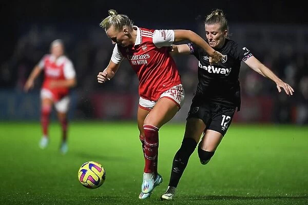 Arsenal's Stina Blackstenius Shines in Action: Arsenal Women vs West Ham United, Barclays WSL 2022-23