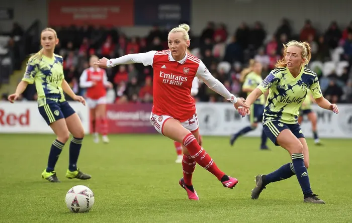 Framed Print : Arsenal's Stina Blackstenius Shines in FA Cup Fourth Round Clash Against Leeds United Women