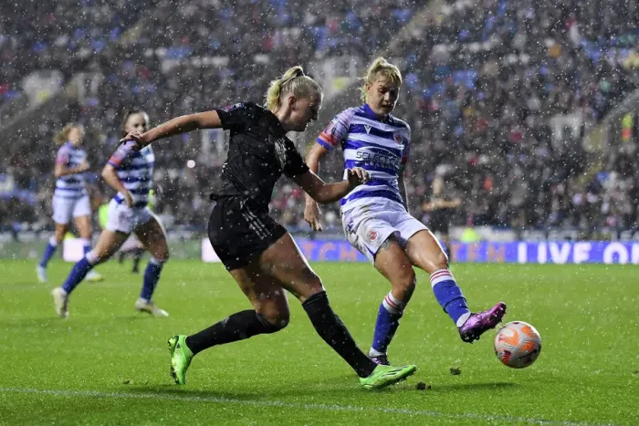 Framed Print : Arsenal's Stina Blackstenius Shines in Reading v Arsenal: FA WSL Showdown