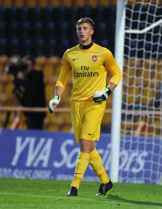 Framed Print : Arsenal's Stuart Moore Faces Off Against Marseille in NextGen Series