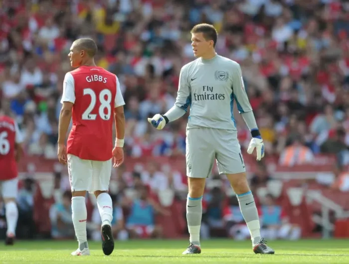 Framed Print : Arsenal's Szczesny and Gibbs in Action against New York Red Bulls at Emirates Cup, 2011 Framed Print : Arsenal's Szczesny and Gibbs in Action against New York Red Bulls at Emirates Cup, 2011