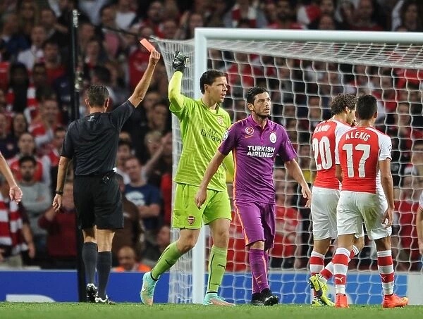 Arsenal's Szczesny Red-Carded by Rocchi in Champions League Clash vs. Galatasaray