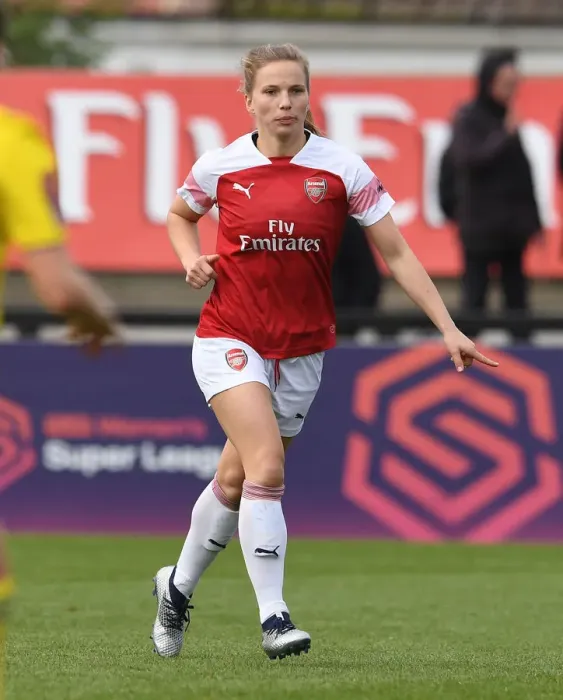 Framed Print : Arsenal's Tabea Kemme in Action against Birmingham Ladies (WSL 2018-19)