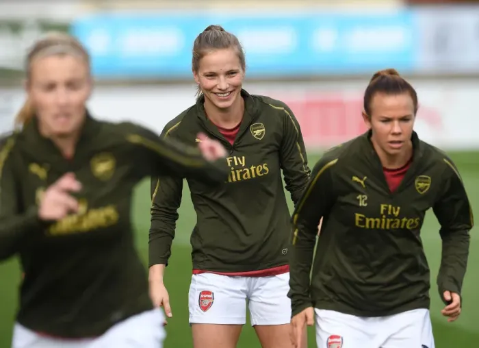Framed Print : Arsenal's Tabea Kemme Gears Up: Intense Training for Birmingham Showdown