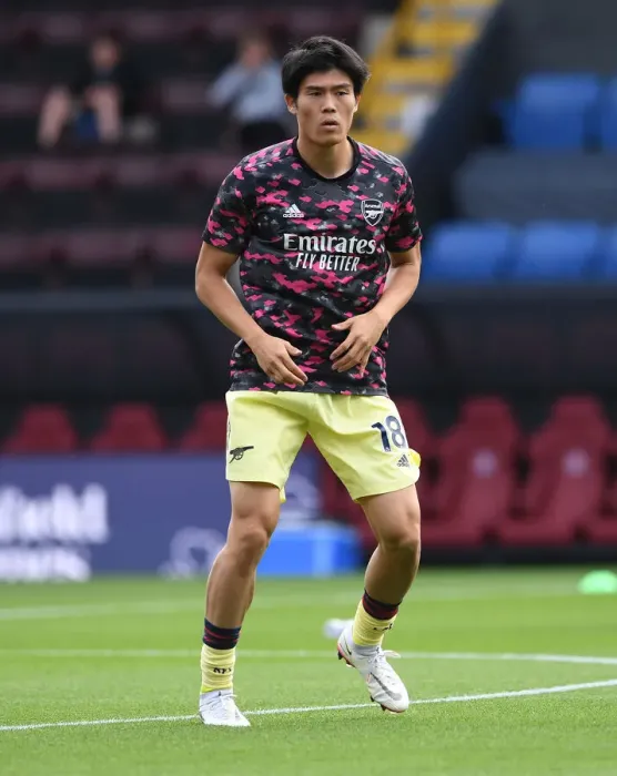 Framed Print : Arsenal's Takehiro Tomiyasu Ready for Burnley Clash - Premier League 2021-22