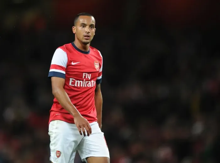 Framed Print : Arsenal's Theo Walcott in Action against Coventry City in Capital One Cup Match