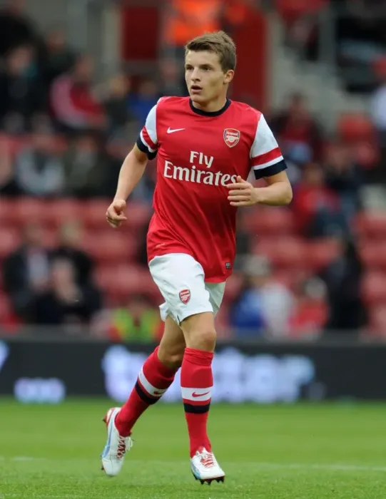 Framed Print : Arsenal's Thomas Eisfeld in Pre-Season Action Against Anderlecht, 2012