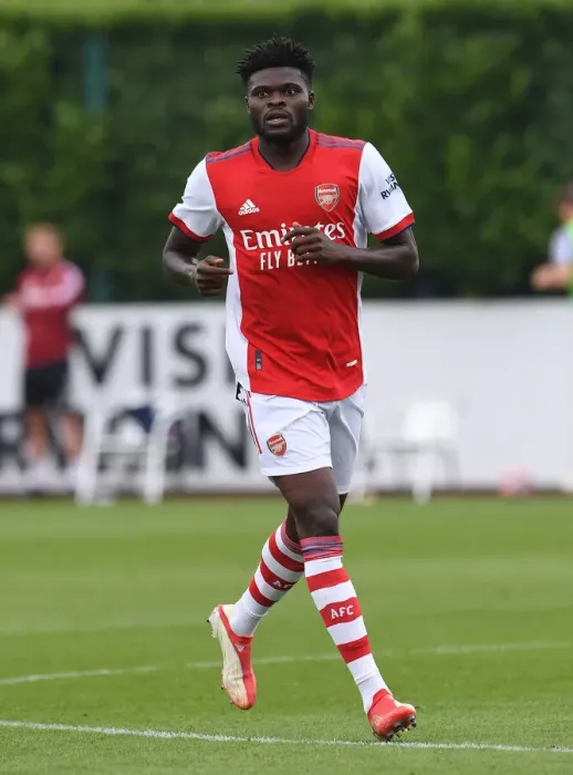 Framed Print : Arsenal's Thomas Partey in Action against Millwall during 2021 Pre-Season Friendly