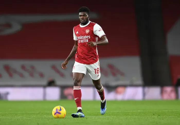 Framed Print : Arsenal's Thomas Partey in Action against Newcastle United (2020-21)