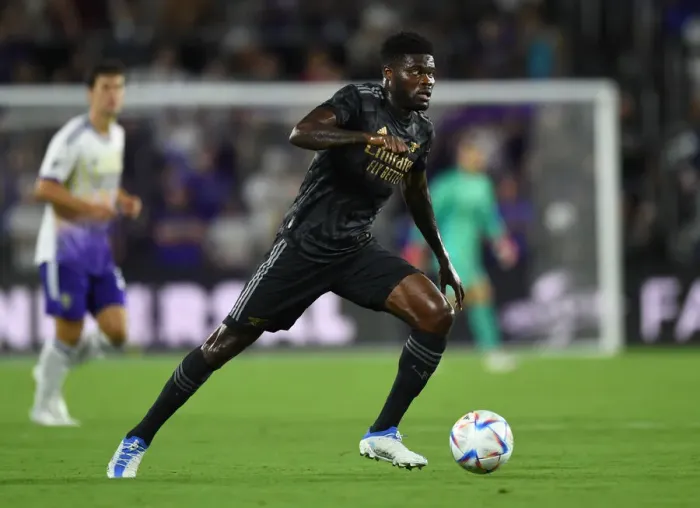 Framed Print : Arsenal's Thomas Partey in Action against Orlando City SC during 2022-23 Pre-Season Friendly