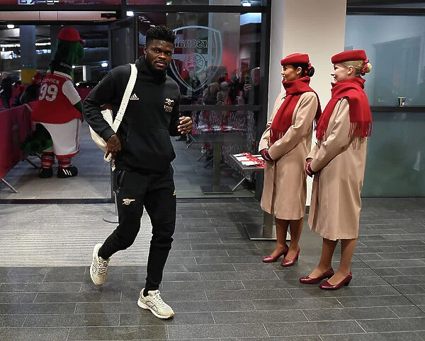 Arsenal's Thomas Partey Arrives at Emirates Stadium Ahead of Arsenal v Manchester United (2022-23)