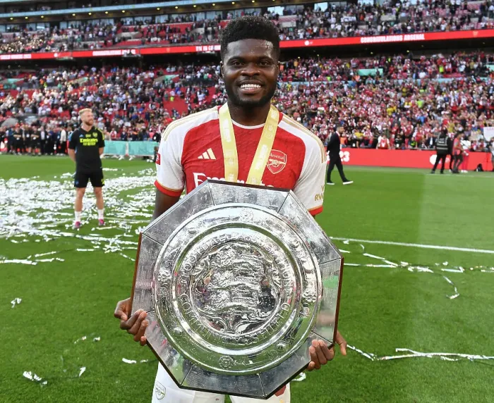 Framed Print : Arsenal's Thomas Partey at the FA Community Shield: Manchester City vs. Arsenal (2023-24) Framed Print : Arsenal's Thomas Partey at the FA Community Shield: Manchester City vs. Arsenal (2023-24)