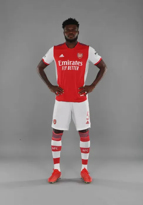 Framed Print : Arsenal's Thomas Partey Poses at 2021-22 First Team Photocall