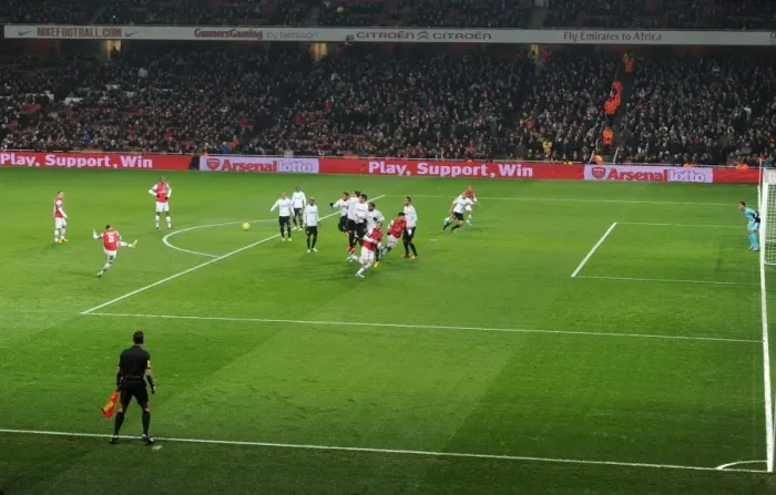 Framed Print : Arsenal's Thomas Vermaelen Takes Free-Kick in FA Cup Third Round Replay vs Swansea City Framed Print : Arsenal's Thomas Vermaelen Takes Free-Kick in FA Cup Third Round Replay vs Swansea City