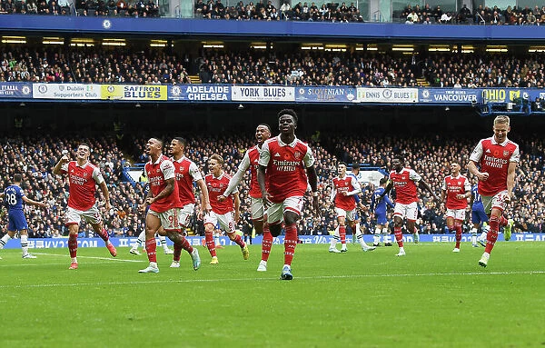 Arsenal's Thrilling Comeback: Gabriel's Goal Celebration vs. Chelsea (2022-23)