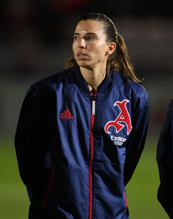 Framed Print : Arsenal's Tobin Heath: Unwavering Determination Ahead of FA WSL Clash vs Brighton Hove Albion