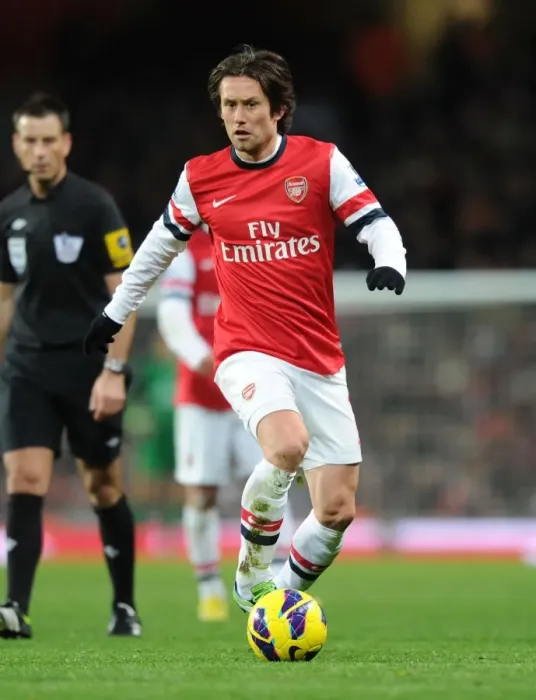 Framed Print : Arsenal's Tomas Rosicky in Action: Arsenal vs Swansea City (2012-13)