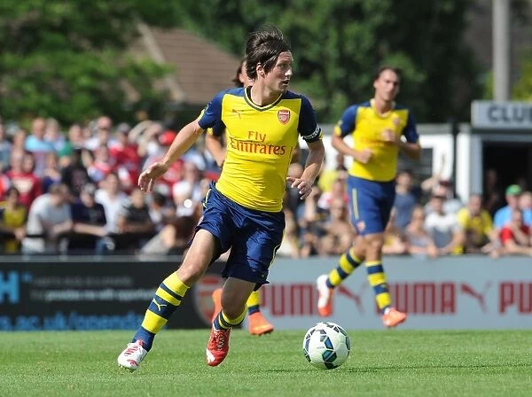 Arsenal's Tomas Rosicky in Action: Boreham Wood Pre-Season Match