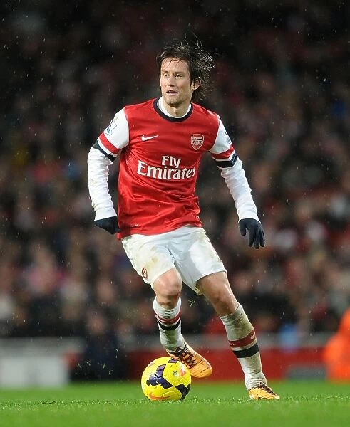 Arsenal's Tomas Rosicky in Action Against Chelsea (2013-14)
