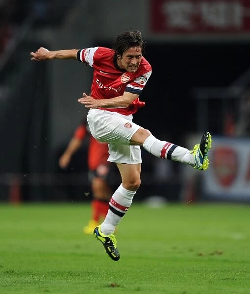 Arsenal's Tomas Rosicky in Action against Nagoya Grampus in Japan, 2013