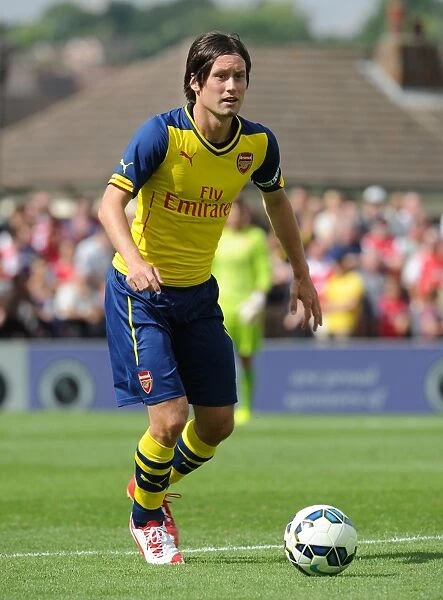 Arsenal's Tomas Rosicky in Pre-Season Action against Boreham Wood