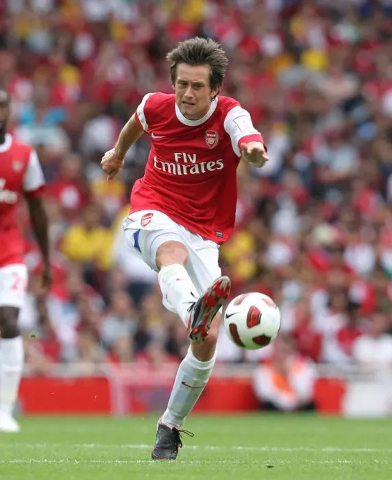 Framed Print : Arsenal's Tomas Rosicky Scores in 3:2 Emirates Cup Victory over Celtic, 2010