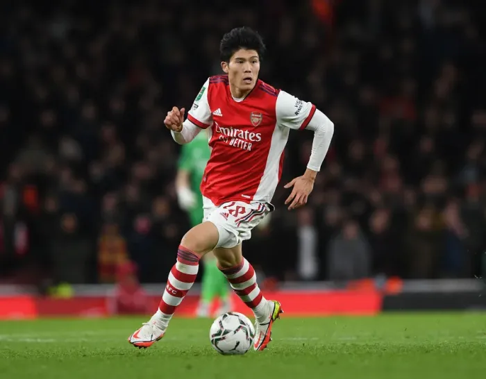 Framed Print : Arsenal's Tomiyasu Faces Liverpool in Carabao Cup Semi-Final Showdown