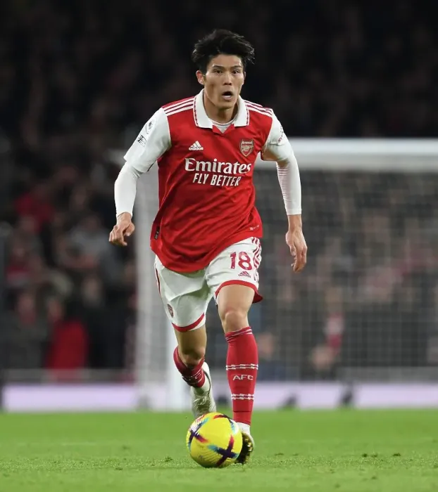 Framed Print : Arsenal's Tomiyasu Faces Manchester City in Intense Premier League Clash