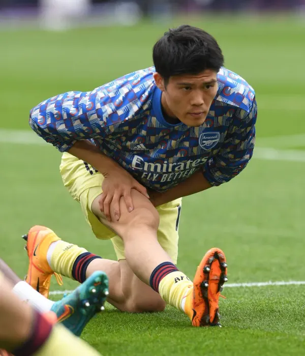 Framed Print : Arsenal's Tomiyasu Prepares for West Ham Showdown in Premier League