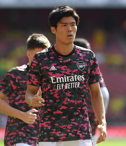 Arsenal's Tomiyasu Readies for Battle: Arsenal vs Norwich City, Premier League 2021-22