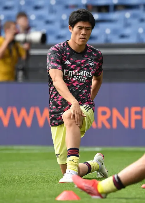 Framed Print : Arsenal's Tomiyasu Ready for Burnley Clash - Premier League 2021-22