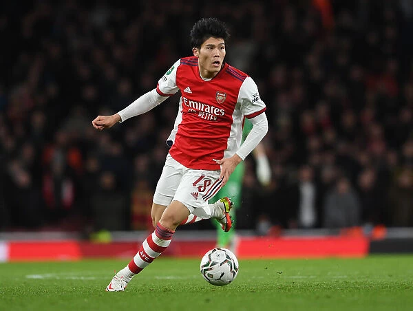 Arsenal's Tomiyasu Takes on Liverpool in Carabao Cup Semi-Final Clash